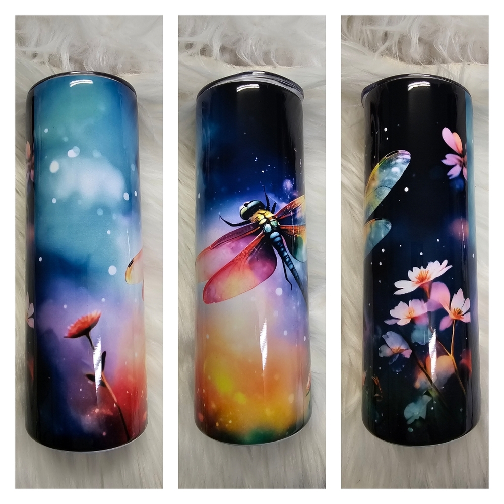 20oz Dragonfly Skinny Tumbler